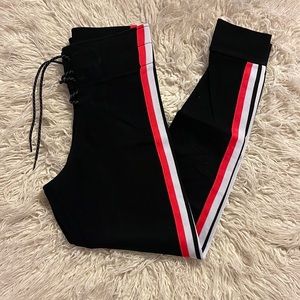 Victoria Secret PINK lace up leggings
